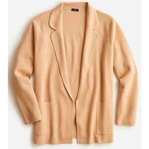 J. Crew Open-Front Eloise Sweater Blazer Cotton/Wool Blend, Size XS